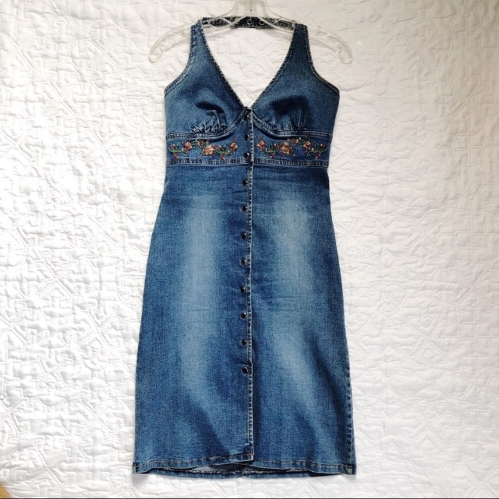Hot Kiss Stretchy Denim Style Dress